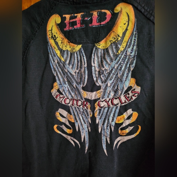 Harley Davidson INK♡Hoodie Pre-owned☆ - Picture 2 of 4